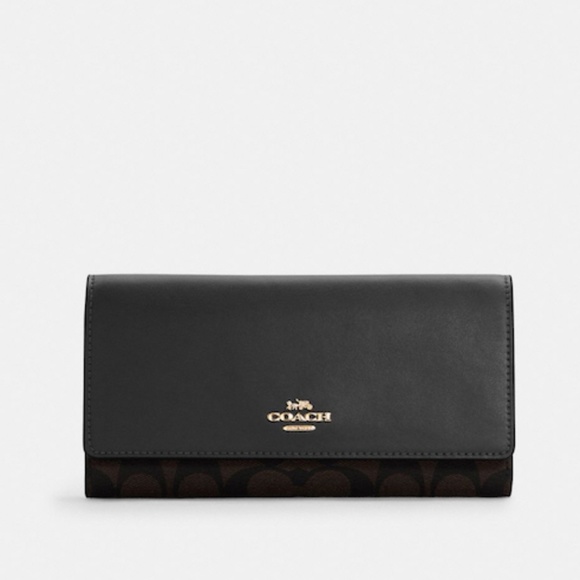 Coach Slim Trifold Wallet - Picture 1 of 4